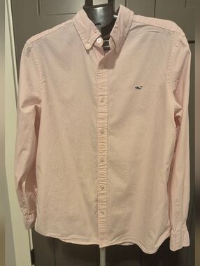 Vineyard Vines Classic Fit Whale Shirt Pink Gingham Button Down Men’s Large